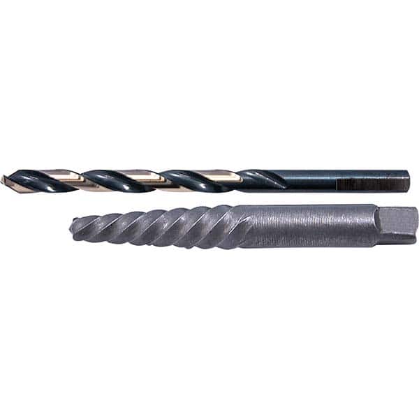 Cle-Line - Bolt Extractor Sets Tool Type: Screw Extractor & Drill Number of Pieces: 2.000 - Exact Tooling
