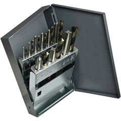 Cle-Line - Tap & Drill Sets Minimum Tap Thread Size (Inch): #6-32 Maximum Tap Thread Size (Inch): 1/2-13 - Exact Tooling