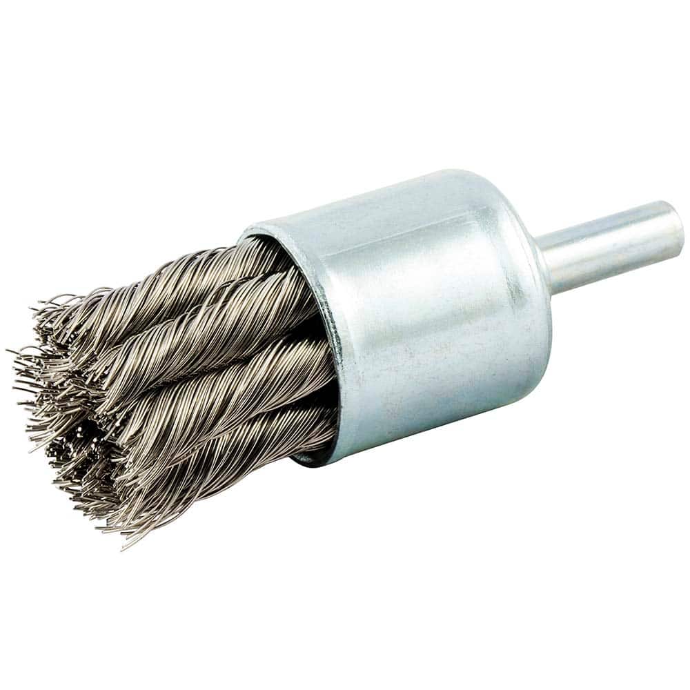 Norton - End Brushes Brush Diameter (Inch): 1 Fill Material: Stainless Steel - Exact Tooling
