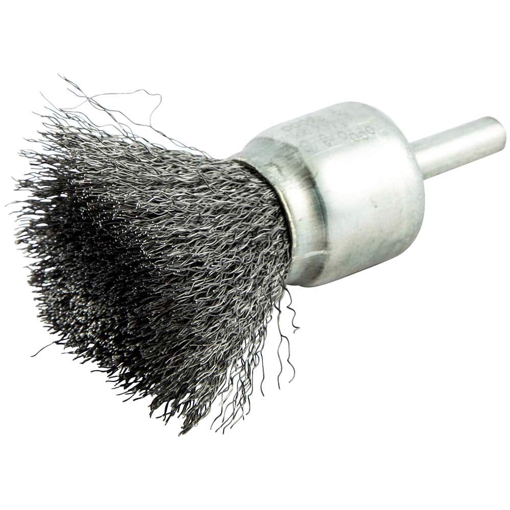 Norton - End Brushes Brush Diameter (Inch): 1 Fill Material: Carbon Steel - Exact Tooling