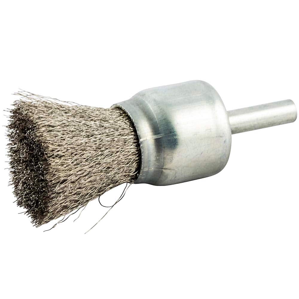 Norton - End Brushes Brush Diameter (Inch): 1 Fill Material: Stainless Steel - Exact Tooling