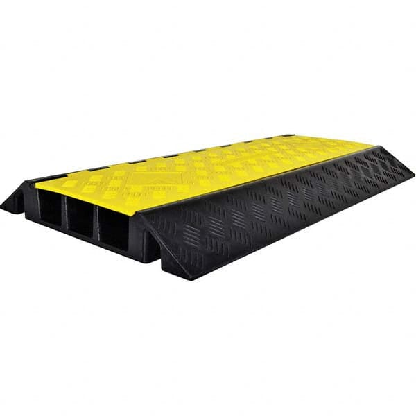 Powerhouse - On Floor Cable Covers Cover Material: Polyethylene Number of Channels: 3 - Exact Tooling