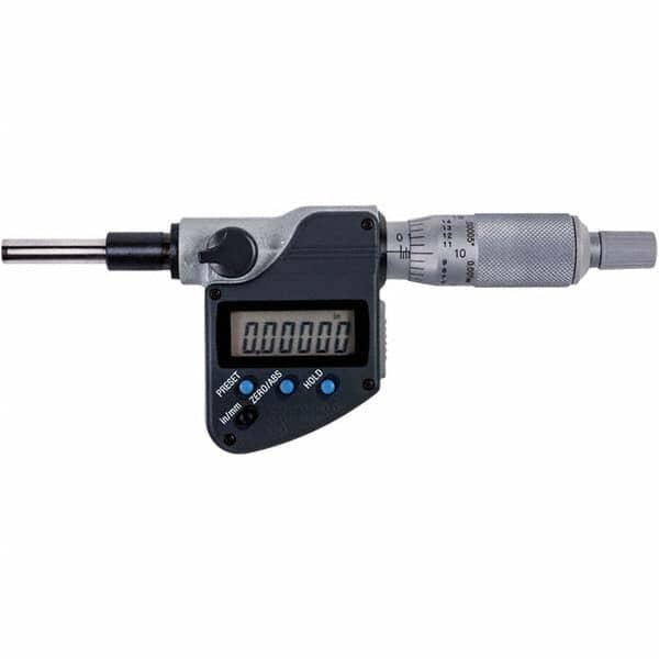 Mitutoyo - Electronic Micrometer Heads Minimum Measurement (Decimal Inch): 0 Maximum Measurement (Decimal Inch): 1 - Exact Tooling