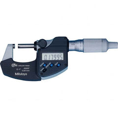 Mitutoyo - Electronic Outside Micrometers Type: Coolant-proof Minimum Measurement (Decimal Inch): 0.0000 - Exact Tooling