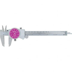 Mitutoyo - Dial Calipers Maximum Measurement (Inch): 6 Dial Graduation (Decimal Inch): 0.001 - Exact Tooling