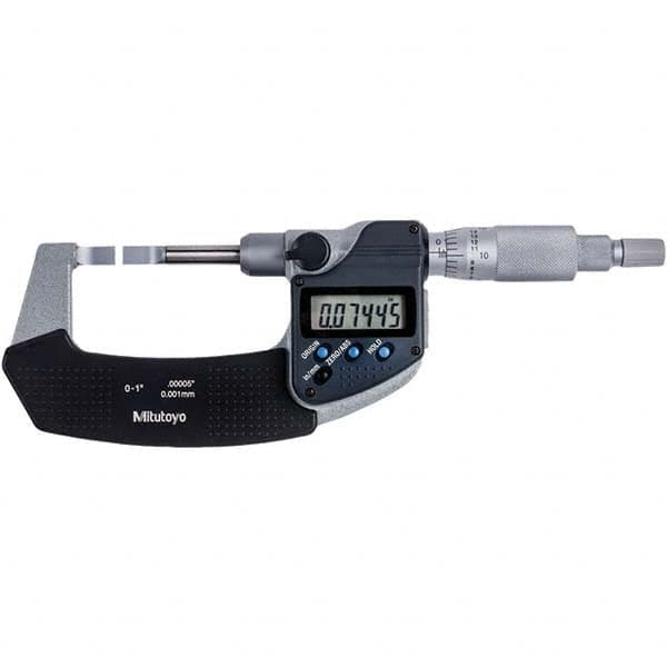 Mitutoyo - Blade Micrometers Operation Type: Electronic Minimum Measurement (Decimal Inch): 0 - Exact Tooling