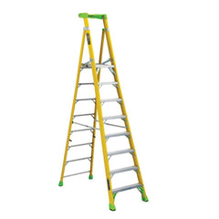 Louisville - Rolling & Wall Mounted Ladders & Platforms; Type: Aluminum ; Style: Combo Straight & Platform Ladder ; Number of Steps / Rungs: 8 ; Height (Inch): 36 ; Load Capacity (Lb.): 375.000 ; Base Width (Inch): 31-1/2 - Exact Tooling