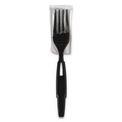 Dixie - Paper & Plastic Cups, Plates, Bowls & Utensils; Breakroom Accessory Type: Fork ; Breakroom Accessory Description: Utensils-Disposable Fork ; Color: Black - Exact Tooling