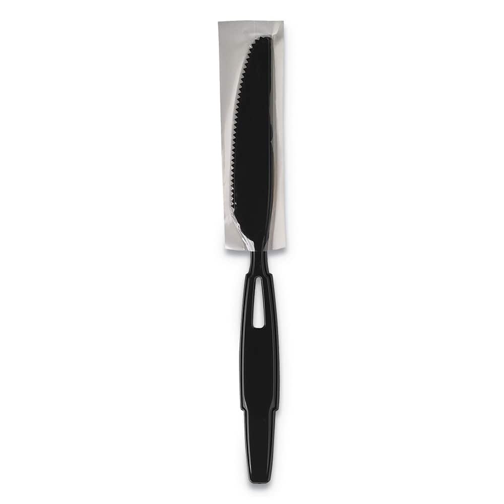 Dixie - Paper & Plastic Cups, Plates, Bowls & Utensils; Breakroom Accessory Type: Knife ; Breakroom Accessory Description: Utensils-Disposable Knife ; Color: Black - Exact Tooling