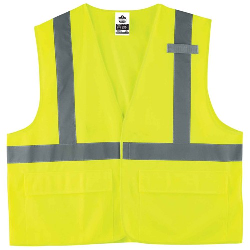 8225HL S/M Lime Standard Solid Vest Type R Class 2 - Exact Tooling
