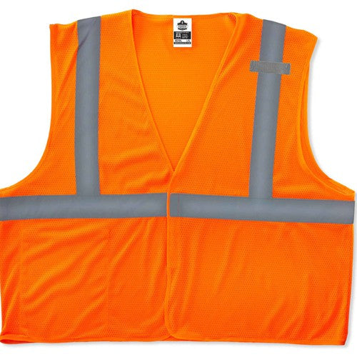 8210HL Econo Vest Orange 2X/3X Hook & Loop Glowear - Exact Tooling