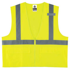 8225Z S/M Lime Standard Solid Vest Type R Class 2 - Exact Tooling