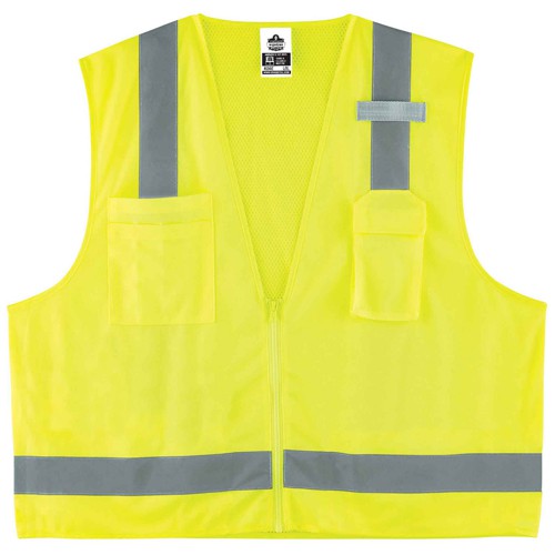 8249Z XS Lime Econ Surveyors Vest Type R Class 2 - Exact Tooling