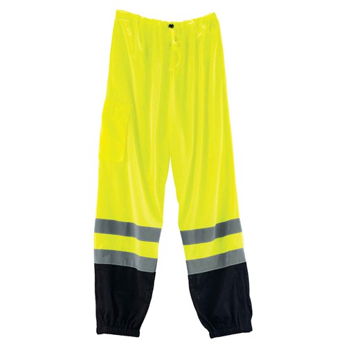 8910BK L/ XL Lime Sup Black Bott Pants Class E Hi Vis - Exact Tooling
