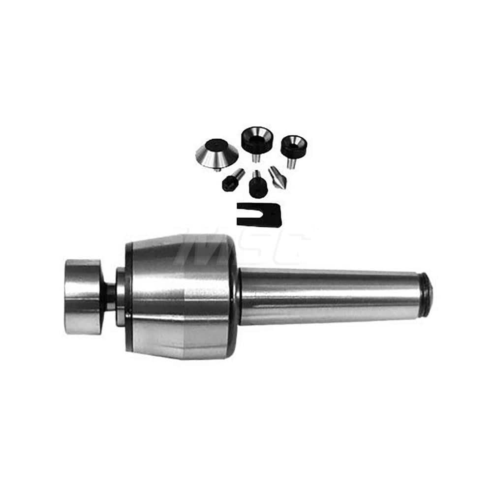 Live Center: Taper Shank, 3.07″ Head Length 450 lb Workpiece Weight, 4,500 Max RPM, Standard Point