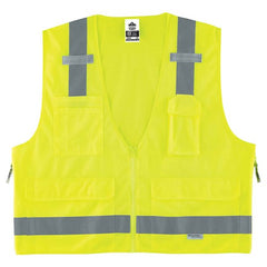 8250Z Glowear Surveyors Vest Lime 2X/3X - Exact Tooling