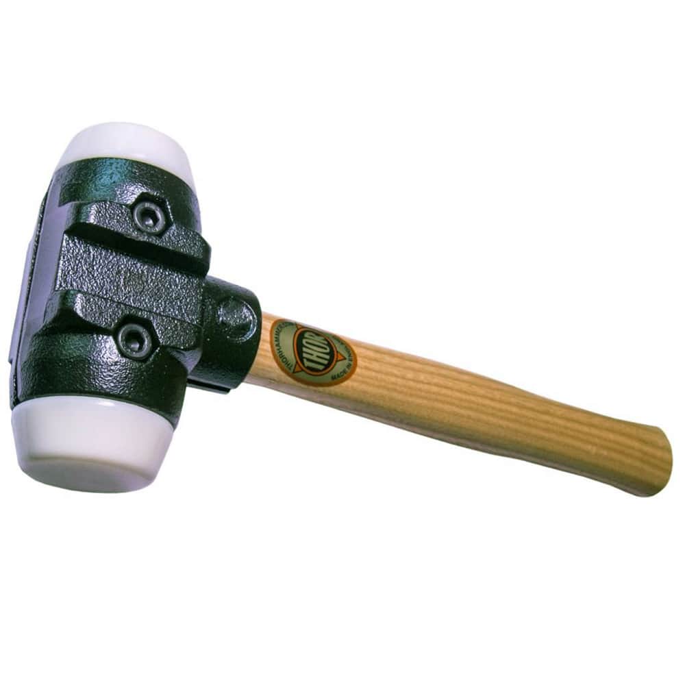 Osca - Non-Marring Hammers; Head Type: Double Head ; Head Material: Malleable Iron ; Handle Material: Wood ; Head Weight Range: 3 - 5.9 lbs. ; Face Diameter Range: 1" - Exact Tooling