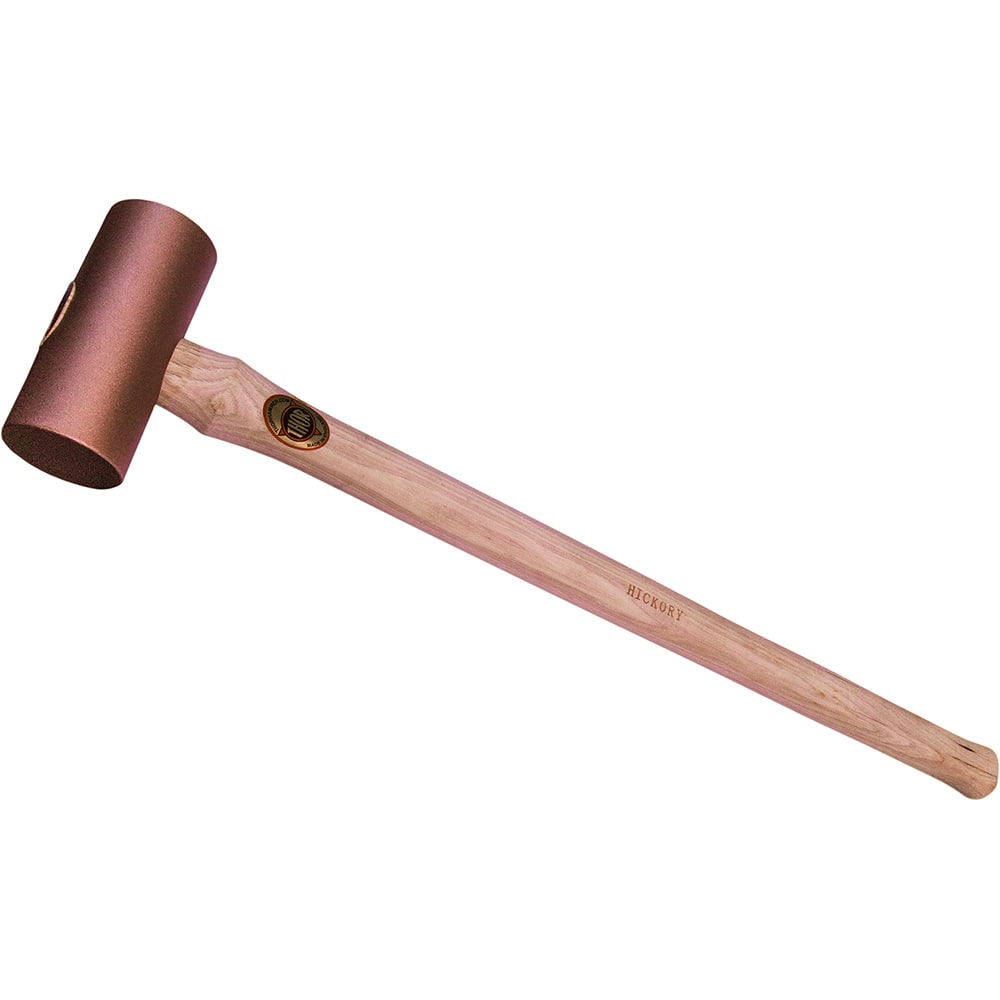 Osca - Non-Marring Hammers; Head Type: Cylindrical ; Head Material: Copper ; Handle Material: Wood ; Head Weight Range: 6 - 9.9 lbs. ; Face Diameter Range: 1" - Exact Tooling