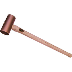 Osca - Non-Marring Hammers; Head Type: Rectangular ; Head Material: Brass ; Handle Material: Wood ; Head Weight Range: 3 - 5.9 lbs. ; Face Diameter Range: 1" - Exact Tooling
