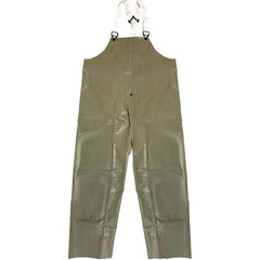 Louisiana Professional Wear - Rain & Chemical Wear; Garment Style: Bib Overall; Suspenders ; Garment Type: Chemical Resistant; Flame Resistant; Waterproof; Rain ; Material: Neoprene/Nylon ; Size: Medium ; Color: Olive Dab Green ; Certification Type: ASTM - Exact Tooling
