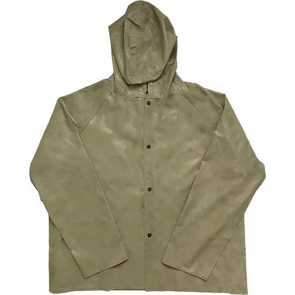Louisiana Professional Wear - Rain & Chemical Wear; Garment Style: Rain Jacket ; Garment Type: Chemical Resistant; Flame Resistant; Waterproof; Rain ; Material: Neoprene/Nylon ; Size: Large ; Color: Olive Dab Green ; Certification Type: ASTM D6413; ASTM - Exact Tooling