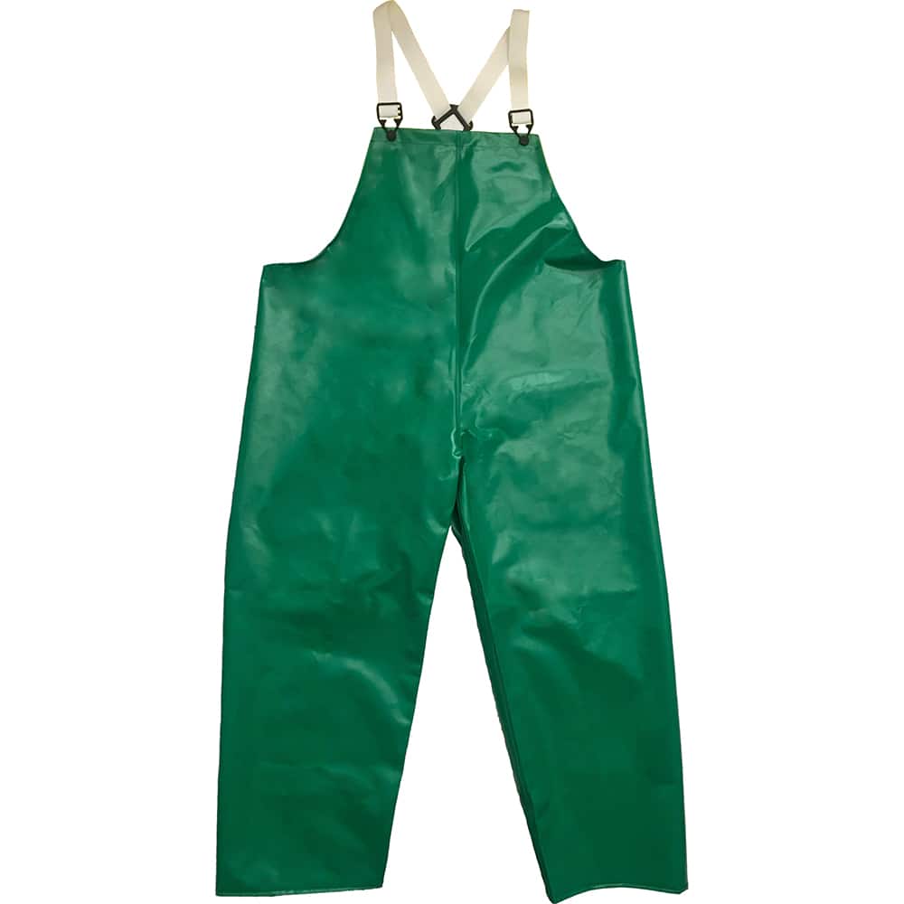 Louisiana Professional Wear - Rain & Chemical Wear; Garment Style: Bib Overall; Suspenders ; Garment Type: Chemical Resistant; Flame Resistant; Waterproof; Rain ; Material: PVC/Polyester/Polyurethane ; Size: 4X-Large ; Color: Kelly Green ; Certification - Exact Tooling