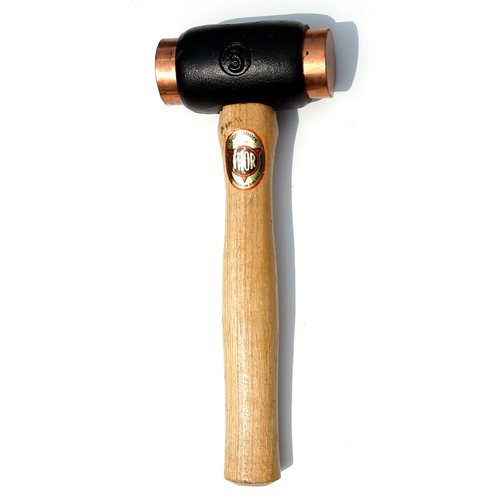 Osca - Non-Marring Hammers; Head Type: Double Head ; Head Material: Malleable Iron ; Handle Material: Wood ; Head Weight Range: 1 - 2.9 lbs. ; Face Diameter Range: 1" - Exact Tooling