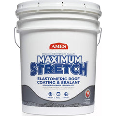 Ames - Maximum Stretch 5 Gal Pail White Elastomeric Roof Coating - Exact Tooling
