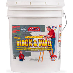 Ames - Block & Wall 5 Gal Pail White Liquid Rubber Waterproofer - Exact Tooling