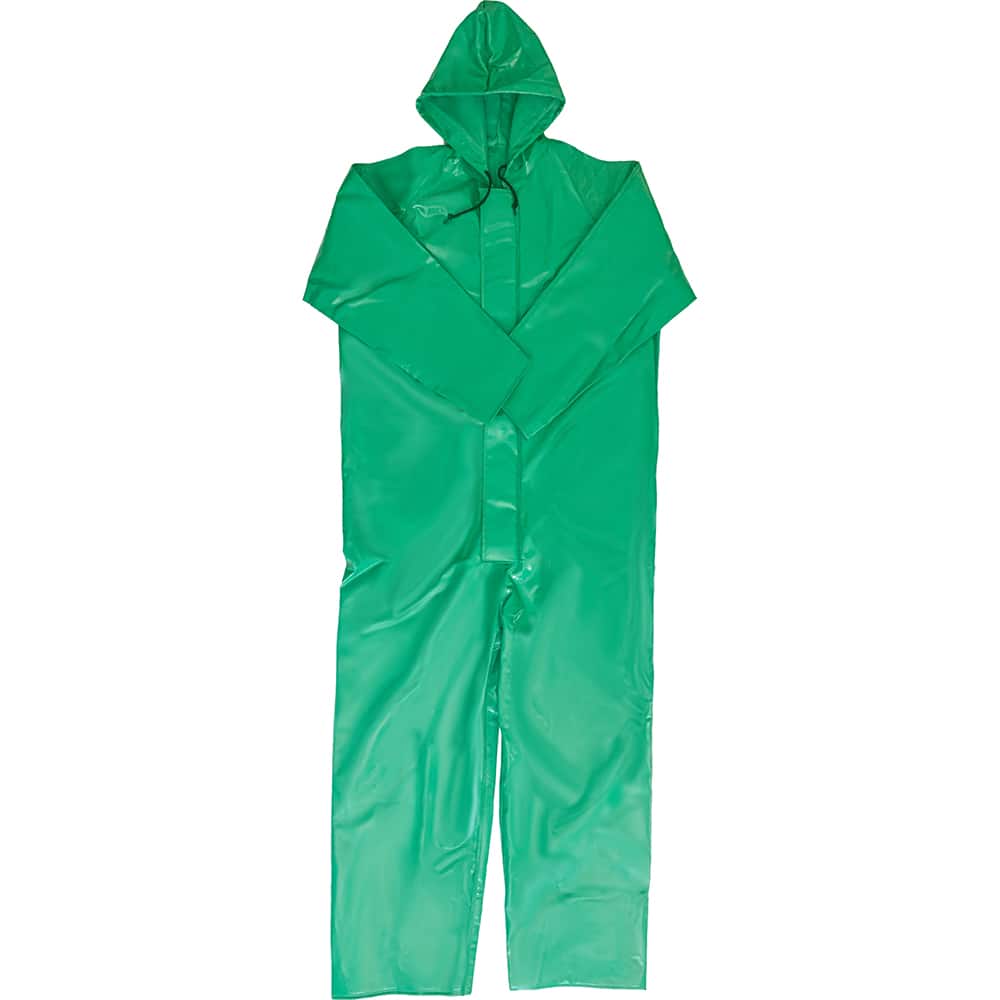 Louisiana Professional Wear - Rain & Chemical Wear; Garment Style: Coverall ; Garment Type: Chemical Resistant; Flame Resistant; Waterproof; Rain ; Material: PVC/Polyester/Polyurethane ; Size: Small ; Color: Kelly Green ; Certification Type: ASTM D6413; - Exact Tooling