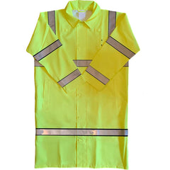Louisiana Professional Wear - Rain & Chemical Wear; Garment Style: Coat ; Garment Type: Breathable; Hi-Visibility; Waterproof; Rain ; Material: Polyester/Polyurethane ; Size: Medium ; Color: Fluorescent Yellow ; Certification Type: ANSI/ISEA 107-2015 Typ - Exact Tooling
