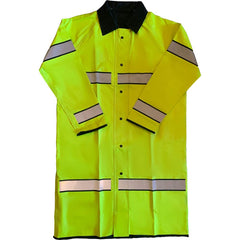 Louisiana Professional Wear - Rain & Chemical Wear; Garment Style: Coat ; Garment Type: High Visibility; Rain; Waterproof ; Material: Polyurethane/Nylon ; Size: 3X-Large ; Color: Fluorescent Yellow/Black ; Certification Type: ANSI/ISEA 107-2015 Type P Cl - Exact Tooling