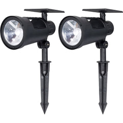 Westinghouse - Landscape Light Fixtures; Type of Fixture: Solar Spot Light ; Mounting Type: Ground ; Lamp Type: LED ; Housing Material: Plastic ; Housing Color: Black ; Wattage: 1.8 - Exact Tooling