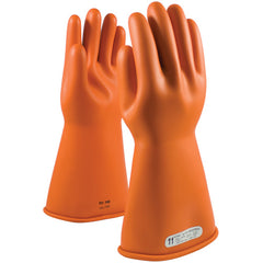 ‎147-1-14/7 - Novax - Natural Rubber Insulating Glove - Class 1 - 14″ - Orange - Straight Cuff - Exact Tooling