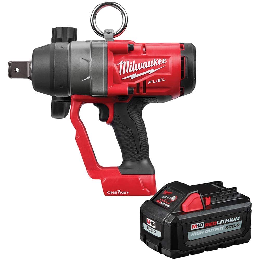 Milwaukee Tool - Cordless Impact Wrenches & Ratchets Voltage: 18.00 Drive Size (Inch): 1 - Exact Tooling