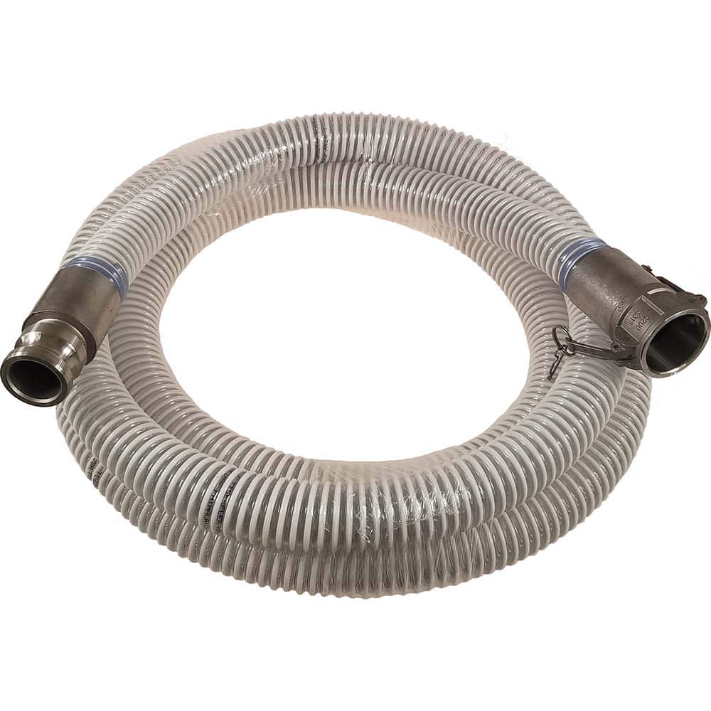 Kuriyama of America - Food & Beverage Hose; Inside Diameter (Inch): 4 ; Outside Diameter (Decimal Inch): 4.7600 ; Length (Feet): 10 ; Bend Radius (Inch): 10 ; Maximum Working Pressure (psi): 35.000 ; Vacuum Rating: 24 In. Hg; 20 In Hg - Exact Tooling