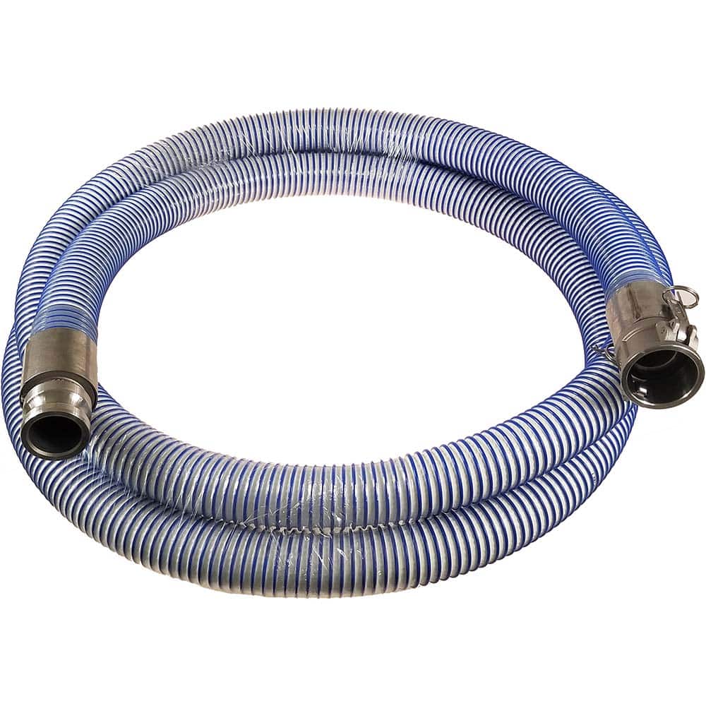 Kuriyama of America - Food & Beverage Hose; Inside Diameter (Inch): 2 ; Outside Diameter (Decimal Inch): 2.6000 ; Length (Feet): 5 ; Bend Radius (Inch): 4 ; Maximum Working Pressure (psi): 100.000 ; Vacuum Rating: 28 In. Hg - Exact Tooling