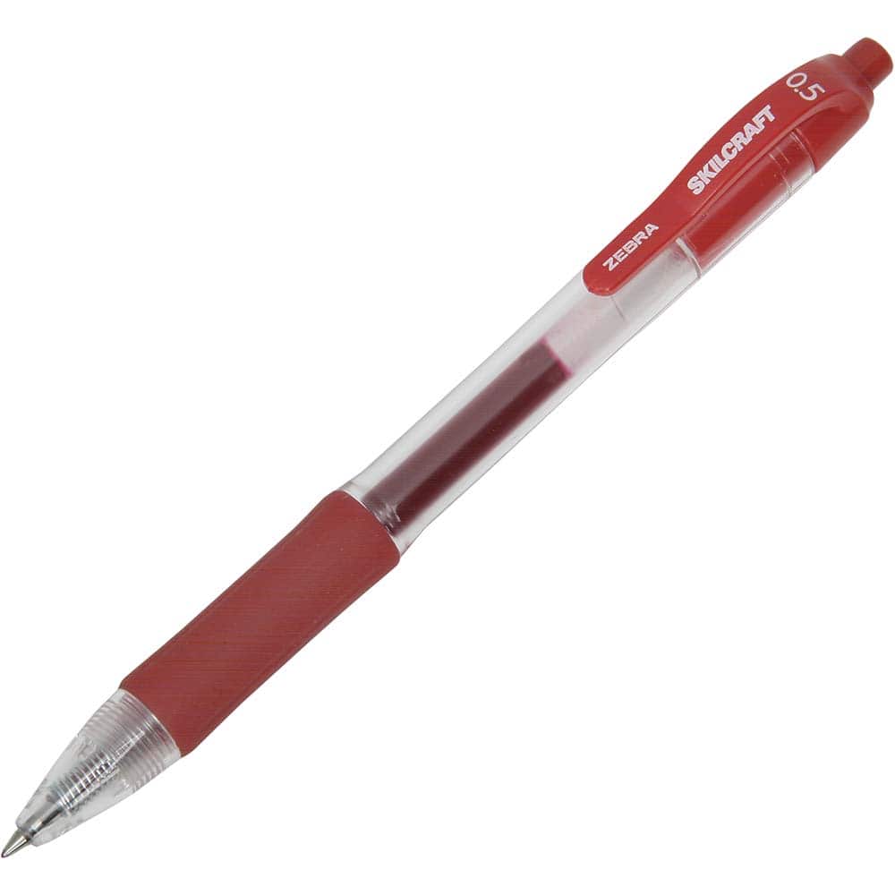 Ability One - Pens & Pencils; Type: Gel Pen ; Color: Red ; Tip Type: Fine Point - Exact Tooling