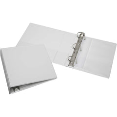 Ability One - Ring Binders; Binder Type: 3 Hole Binder ; Capacity: 2-1/2 ; Color: White ; Material: Vinyl ; Size: 8 1/2 x 11 - Exact Tooling