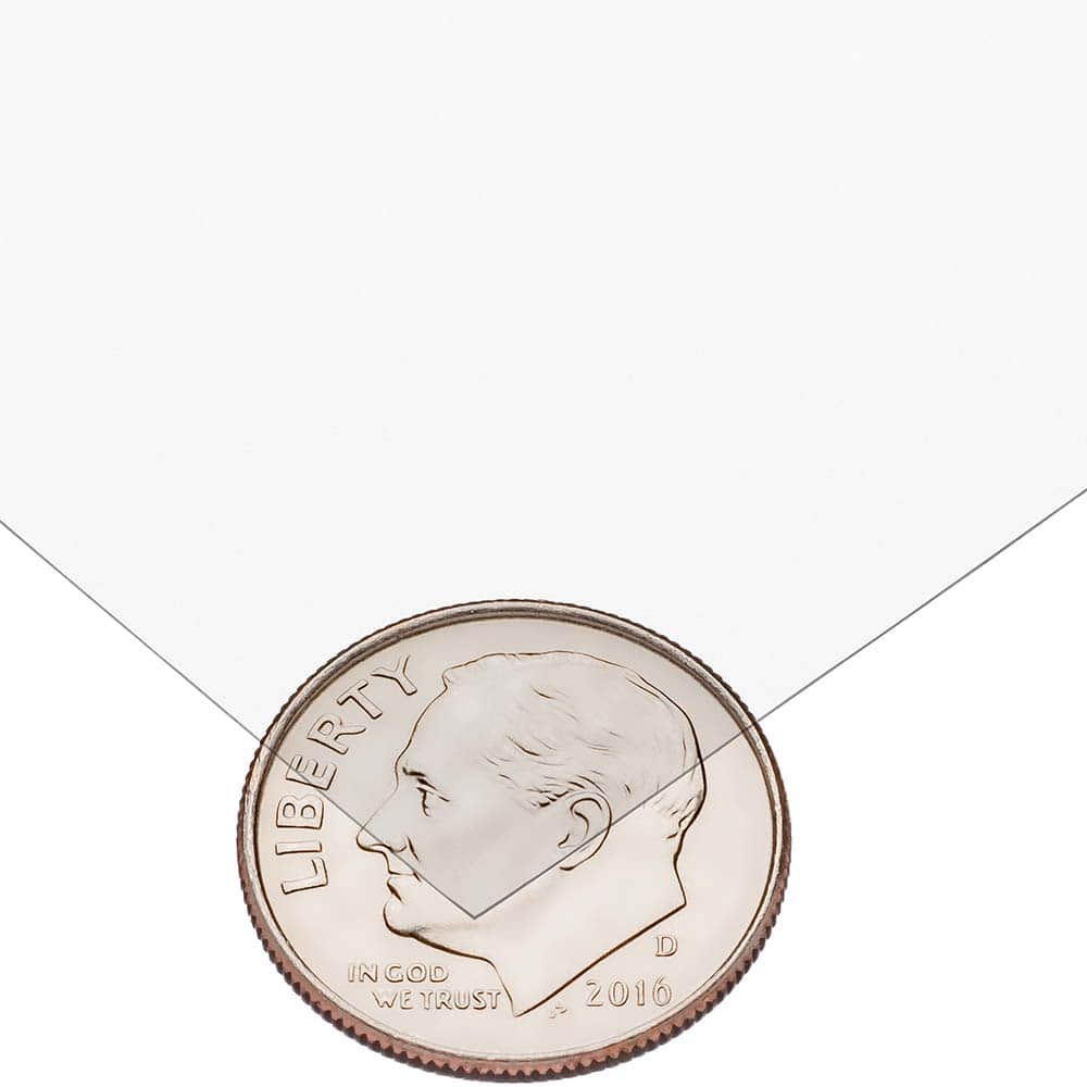 USA Sealing - Plastic Film; Material: Polycarbonate ; Thickness (Decimal Inch): 0.0100 ; Width (Inch): 40.0000 ; Width (Feet): 3.33 ; Length (Feet): 1.000 - Exact Tooling