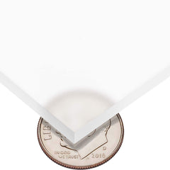 USA Sealing - Plastic Sheets; Material: Cast Acrylic ; Thickness (Inch): 3/16 ; Length (Feet): 4 ; Tensile Strength (psi): 10000 ; Color: Frosted ; Material Grade: Standard - Exact Tooling
