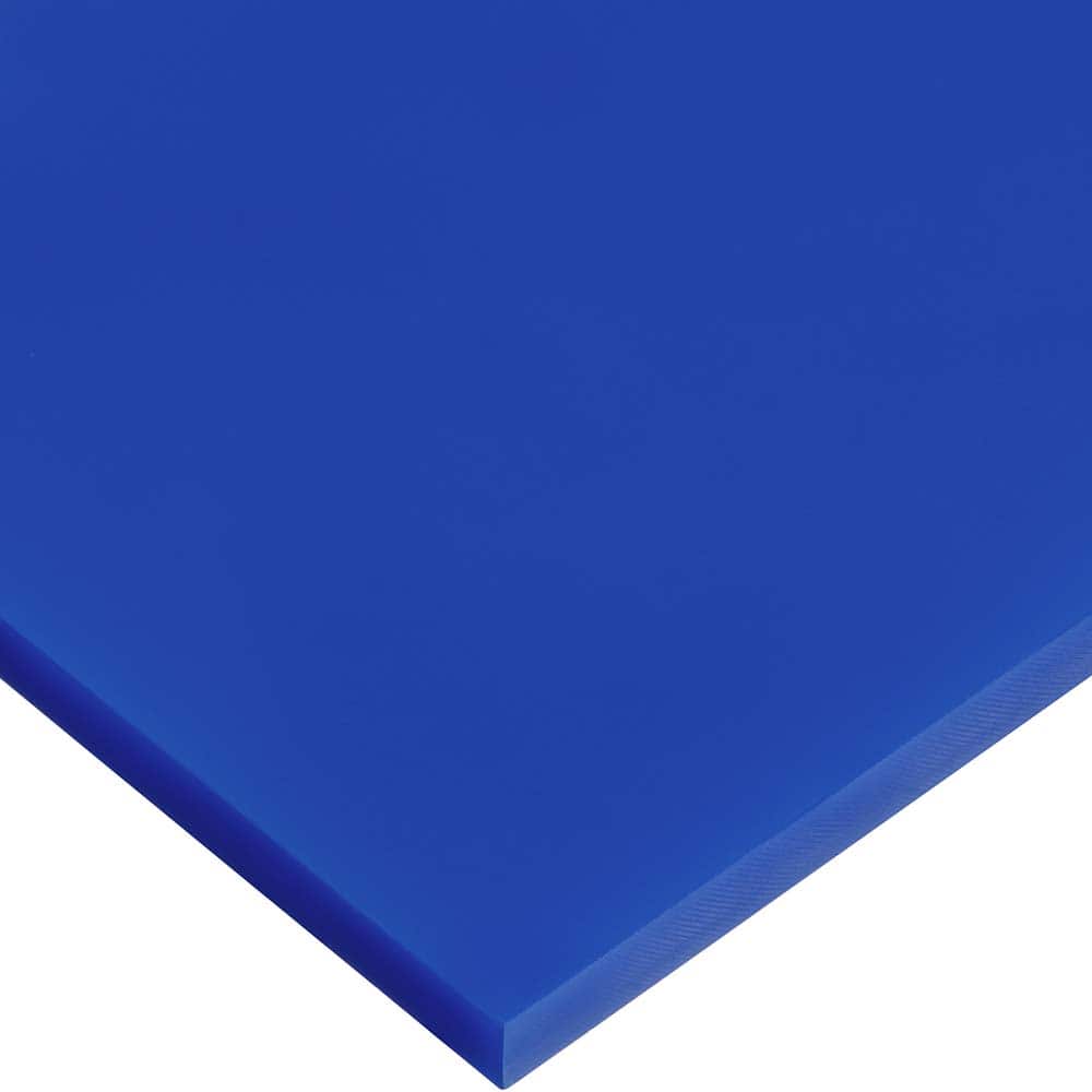 USA Sealing - Plastic Bars; Material: Cast Acrylic ; Shape: Rectangular ; Height (Inch): 1/4 ; Width (Inch): 1 ; Length (Feet): 1.000 ; Color: Blue - Exact Tooling
