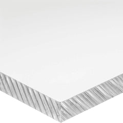 USA Sealing - Plastic Sheets; Material: Cast Acrylic ; Thickness (Inch): 3/16 ; Width (Inch): 6.0000 ; Length (Inch): 6 ; Tensile Strength (psi): 10000 ; Color: Clear - Exact Tooling