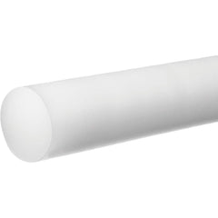 USA Sealing - Plastic Rods; Material: Acetal ; Diameter (Inch): 3 ; Length (Feet): 6 ; Hardness: Rockwell M-90 ; Color: White ; Additional Information: Density: 0.051 lb/in?, Tensile Strength: 8500 psi, Temperature Rating : -20 to 180? F, Impact Strength - Exact Tooling