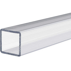 USA Sealing - Plastic Tubes; Material: Polycarbonate ; Maximum Length (Inch): 72 ; Wall Thickness (Decimal Inch): 0.0800 ; Color: Clear ; Shape: Rectangular ; Additional Information: Outside Height: 2 in, Tensile Strength: 9700 psi, Minimum Temperature: - Exact Tooling