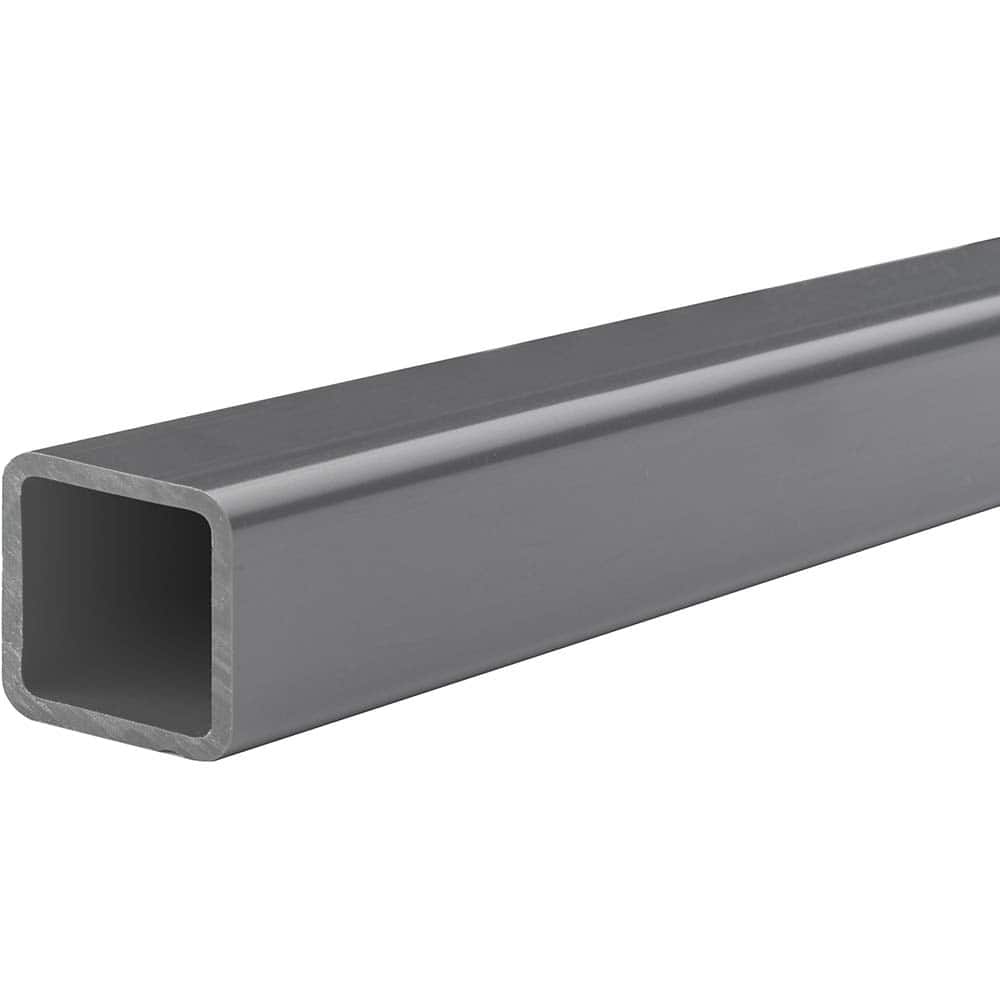 USA Sealing - Plastic Tubes; Material: PVC ; Maximum Length (Inch): 24 ; Wall Thickness (Decimal Inch): 0.0980 ; Color: Gray ; Shape: Rectangular ; Additional Information: Outside Height: 1-3/8 in, Tensile Strength: 7200 psi, Minimum Temperature: -20?F, - Exact Tooling