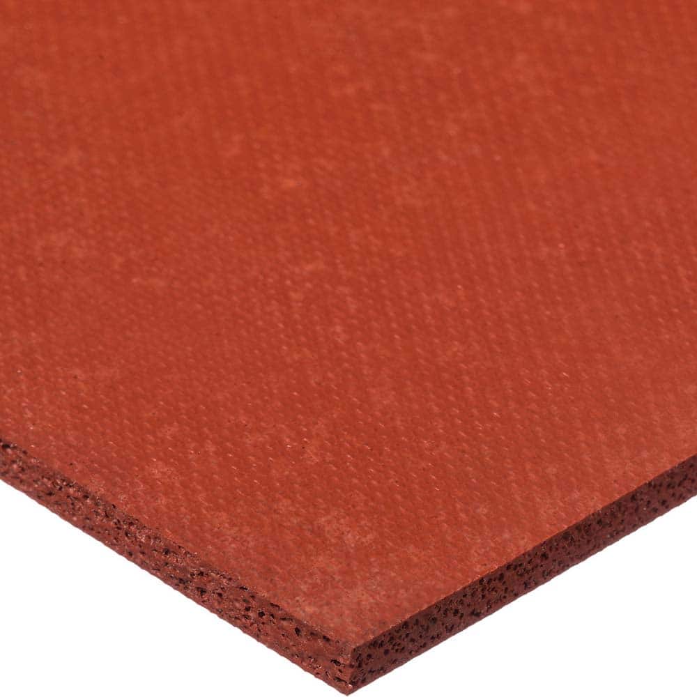 USA Sealing - Rubber & Foam Rolls; Material: Silicone ; Thickness (Inch): 1/4 ; Width (Inch): 36 ; Length Type: Stock Length ; Length (Feet): 30.000 ; Backing Type: Plain - Exact Tooling