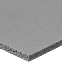 USA Sealing - Rubber & Foam Sheets; Material: Silicone ; Thickness (Inch): 1/4 ; Hardness: Medium ; Width (Inch): 12.0000 ; Length (Inch): 12 ; Color: Gray - Exact Tooling