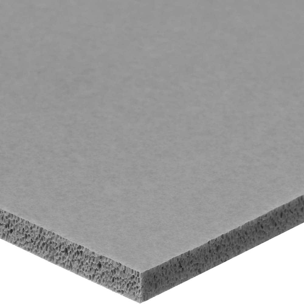 USA Sealing - Rubber & Foam Sheets; Material: Silicone ; Thickness (Inch): 1/4 ; Hardness: Medium ; Width (Inch): 12.0000 ; Length (Inch): 12 ; Color: Gray - Exact Tooling