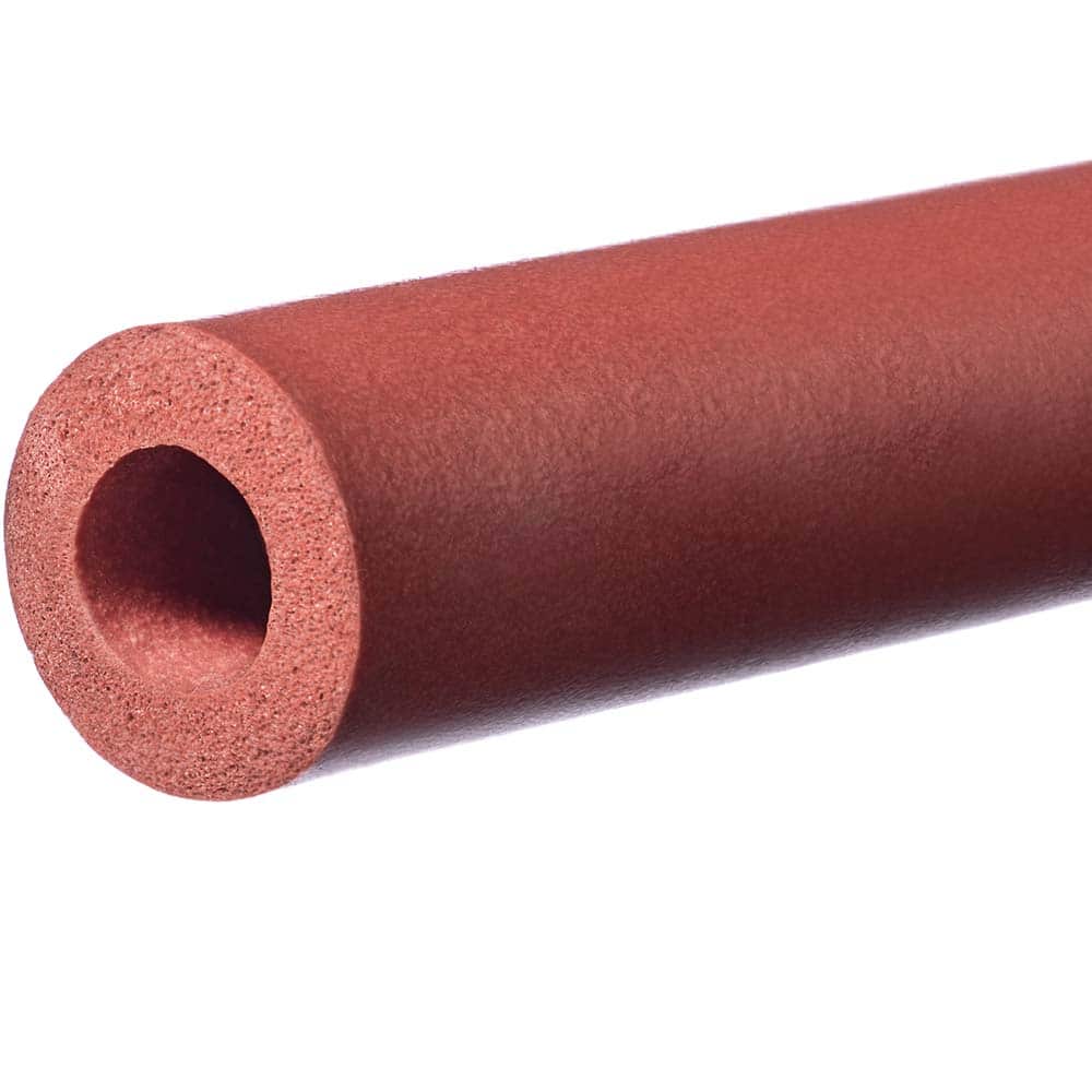 USA Sealing - Rubber & Foam Cylinders; Material: Silicone ; Outside Diameter (Inch): 2 ; Inside Diameter (Inch): 1-1/2 ; Length (Inch): 120 ; Tensile Strength (psi): 200.00 ; Color: Red - Exact Tooling